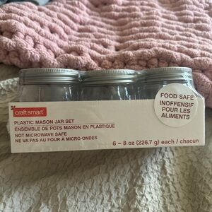 Plastic Mason Jar Set